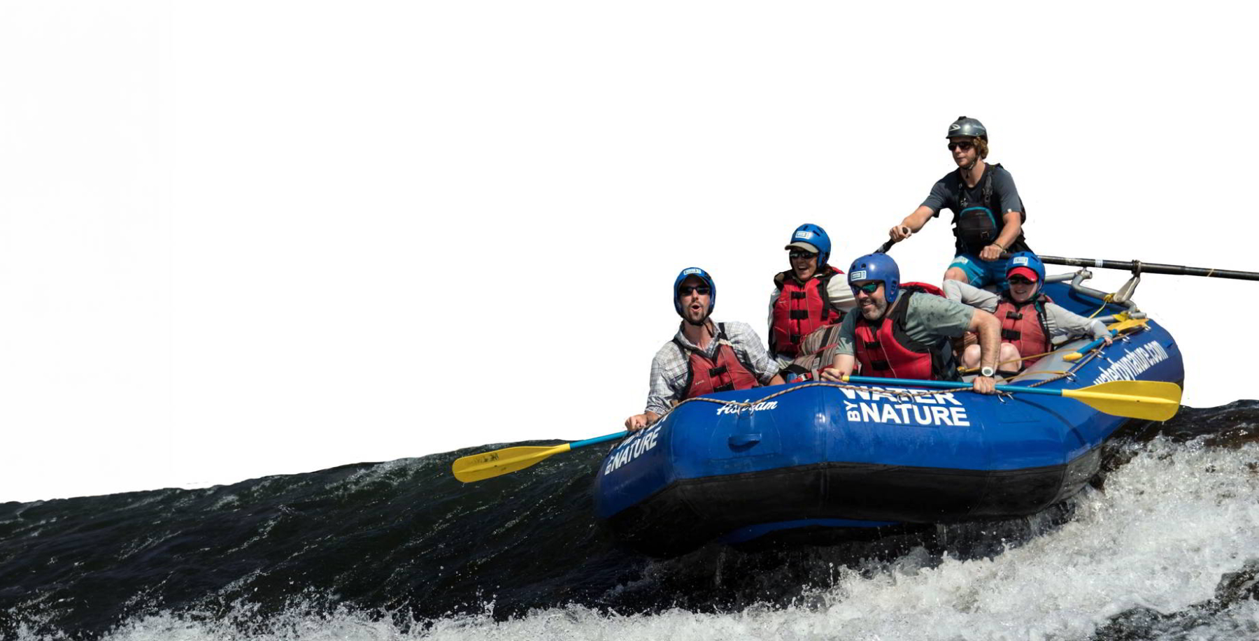 White water rafting background